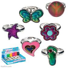 Most new rings come with a color chart indicating the supposed mood of the wearer based upon the colors indicated on the ring. Cutie Mood Ring The 75volts Shop