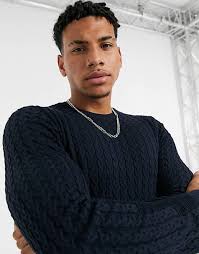 You can add a chunky knit sweater (brown is popular this year) and a pair of heeled ankle boots, you will be all legs, i love. Men S Chunky Sweaters Cable Knit Sweaters For Men Asos