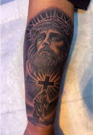 Jesus-Inspired Tattoo Sleeve: Faith and Sacrifice
