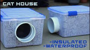 Styrofoam and rigid insulation boxes are ok, but its difficult to keep dry what i am thinking, is that an outdoor shelter warm enough for cats might be attractive to other (unwanted) animals too. Diy Outdoor Cat Shelter Youtube