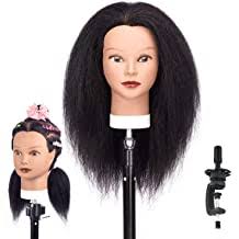 Head braid red dog long braids doll head antique dolls eyebrows wigs hair color make up. Hairealm Afro Mannequin Head 100 Real Hair Hairdresser African Braiding Training Head Manikin Cosmetology Doll Head With Stand Dwm01 Buy Products Online With Ubuy Mauritius In Affordable Prices B08cr85hhc
