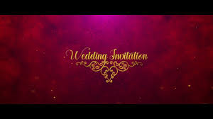 Indian Wedding Invitation After Effects Template Wedding Invitation Background Wedding Invitation Video Indian Wedding Invitations