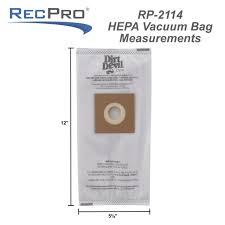 Dirt Devil Rv Central Vacuum 3 Pack Hepa Vacuum Bags For Cv1500 - Recpro