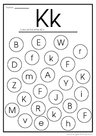 letter k worksheets flash cards coloring pages
