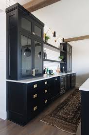 Benjamin Moore Black Black Cabinet Paint Color Benjaminmooreblack Blackcabinet Paintcolor Kitchen Cabinet Layout Kitchen Designs Layout Black Cabinets