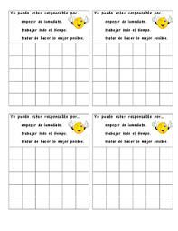 Behavior Sticker Chart Spanish