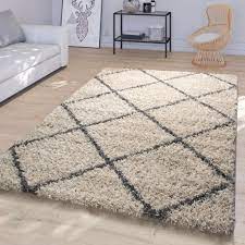 Bali teppich grau beige braun muster design kurzflor rechteck. Wohnzimmer Hochflor Teppich Shaggy Modernes Kaufland De