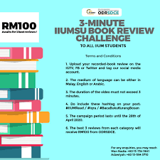 Generate terms & conditions in 2 minutes our terms and conditions template will get you started with creating your own custom terms and conditions a terms and conditions agreement is the agreement that includes the terms, the rules and the guidelines of acceptable behavior and other. Iium Student Union On Twitter What Are You Waiting For Just Record 3 Minutes Of You Reviewing Any Type Of Book And Stand A Chance To Win Rm100 Terms And Conditions Apply