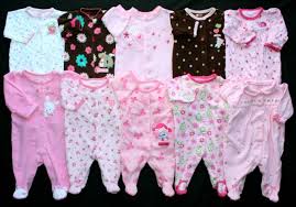 Baby Girl Newborn 0 3 Months Sleeper Pajama Clothes Lot Ebay Baby Girl Newborn Baby Girl Clothes Pajama Outfits