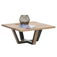 Das sofa ist grau, der boden aus holz? Couchtisch Amsterdam Kikar Holz Teilmassiv Metallgestell Quadratisch