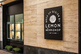 Logo Mock Up Big Exterior Signboard Signboard Hotel Logo Mockup