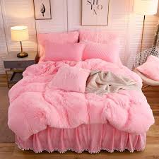 Softy Pink Bed Set In 2020 Pink Bedding Bed Bedding Sets