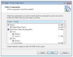 Codecs and directshow filters are needed for encoding and works great in combination with windows media player and media center. K Lite Codec Pack Full 64 Bits Descargar Gratis