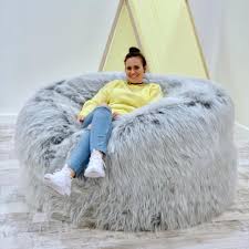 12 results for fluffy bean bag chair. The Ultimate Tower Xxl Adults Children S Faux Fur Bean Bag With Beans Small World Baby Shop