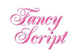 Click image to view entire design set. Fancy Script Machine Embroidery Font Bx Sizes 2 3 4 Buy 2 Get 1 Free Fancy Embroidery Font Script Fancy Lillipadgifts Embroidery Monogramming