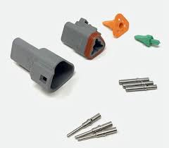 Amazon.com: Deutsch DT Series 3 Pin Connector Kit w/Barrel Style Terminals  16-20 AWG : Automotive