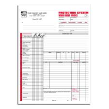 Protection Services Work Order Business Design Order Work