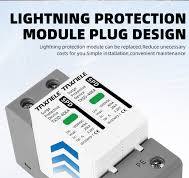 DC SPD Device DC Surge Protector For Solar Systems 100V-1000V - 40kA T2  Level PV Lightning Protection With Replaceable Module Refrigerator Surge ...