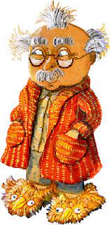 Dziadek W Szlafroku Cartoon Drawings Drawings Cute Pictures