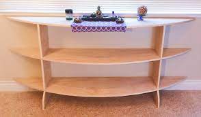 You can still browse the books and if you wish to purchase any. Super Ez Half Moon Shelf Display Table With Wooden Shelves Etsy