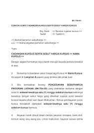 Contoh surat kuasa pengambilan uang. Https Www Ciast Gov My Wp Content Uploads 2021 Spk 20iso Borang Teras Bk T04 01 Surat 20sebutharga 20kursus 20baharu 20updated 090221 Pdf