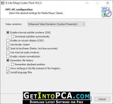 You need to use it together with an already installed directshow player such as windows media player. K Lite Mega Codec Pack 14 6 5 Free Download