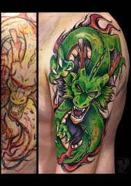 Its physical features include a green body along with five claws. Shenron Dbz Tattoo Ideas Novocom Top
