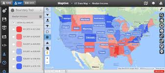 This map was created by a user. How To Make A Us State Map With Maptive S Boundary Tool