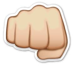 Fisted Hand Sign Emoji Emoji Stickers Emoticons Emojis