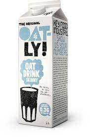 The amount of oats or almonds that is used is actually quite low, she says. Oat Drink Skinny Oatly