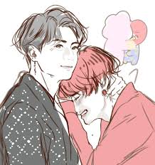 Así que, su base de fandom es impresionantemente grande y demuestra su pasión por shingeki no kyojin a través del arte, este es el caso de mayvi que unió a sus personajes con el estilo de arte de studio ghibli. Taekook Comic 21 Google Search Fan Art Bts Drawings Taekook