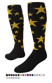 red lion star knee high socks