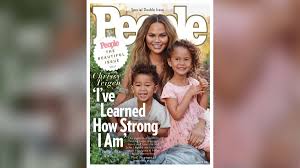 Teigen, who's married to singer john legend, has built up a huge online following with more than. Chrissy Teigen And Kids Grace Cover Of People S Beautiful Issue Cnn