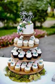 Rustic Cupcake Stand 4 Tier Tower Holder 50 Cupcakes 100 Etsy Rustic Cupcake Stands Wedding Cake Rustic Wedding Cake Stands