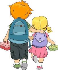 Illustration Of A Big Brother Walking Home With His Little Sister Sisters Drawing Big Brother Little Sister Sisters Art