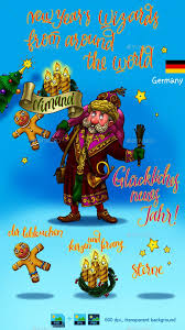 New Year S Wizard Nimand Cartoon Styles Funny New Year Logo Design