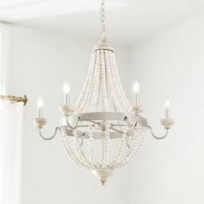 This beaded ceiling light has a nice rustic feel to it. Angela 6 Light Chandelier