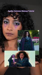 Agatha Harkness Inspired Makeup Tutorial for Halloween