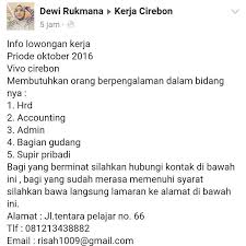 Lowongan kerja supir pribadi keluarga dan kantor di pt alfabeta abadi (samwon . Kerja Cirebon Kedawung Cirebon 2021