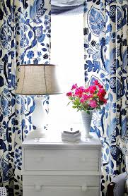 Black And White Patterned Drapes Pink And Blue For Friday Blue And White Living Room Blue And White Curtains White Decor