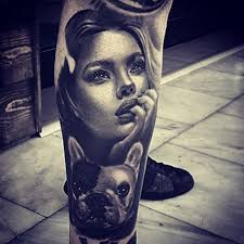 Woman and Dog by Sake : Tattoos