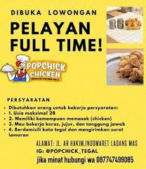 Kirim surat lamaran kerja tegal. Loker Tegal Rumah Makan Barbarian Kerang Karyawan Popchick Chicken Warteg Laundry Teknisi Komputer Cuci Mobil Spbu Lowongan Kerja Terbaru