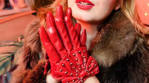 My New Red Leather Gloves Close up Fetish Video with Arya - Asmr Relax  Sounding