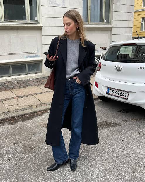 5 Winter Outfit Ideas With Straight-Leg Jeans | Who What Wear