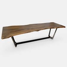 The dining table is more than just a place to eat. Single Slab Walnut Dining Table Solid Wood Dark Base Rotsen Furniture