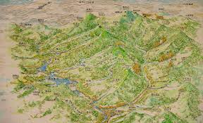 The graphics and maps are awesome. Japanese Vintage Hiking Maps Ridgeline Images