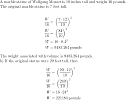 84 inches = 7 ft. You Have A Small Marble Statue Of Wolfgang Mozart It Is 10 Inches Tail And Weighs 16 Pounds The Original Marble Statue Is 7 Feet Tall A Estimate The Weight Of The