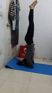 Finally After Practicing For A Couple Of Months I Can Do Headstand Of The Wall Yeayyy