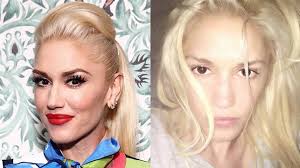 gwen stefani without makeup is somewhat