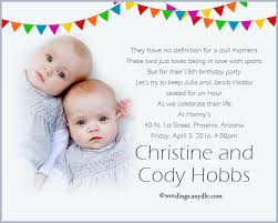 These range from simple designs to more fun and elaborate ones featuring flowers, animals, balloons, and more. Twin Birthday Party Invitation Wording Wordings And Messages